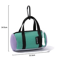 Tas ransel olahraga Mini untuk boneka, tas dompet kanvas ritsleting Mini, dompet koin Multifungsi
