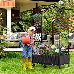 Support de plantes en treillis d'extérieur, 6 pieds, en plastique résistant aux UV, pour jardin, patio, balcon - Product Image 3