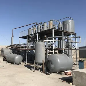 Planta de destilación de aceite negro de gran capacidad, refinería