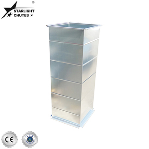 STARLIGHT CHUTES SC Conducto <span class=keywords><strong>de</strong></span> Aire Rectangular <span class=keywords><strong>de</strong></span> Acero Galvanizado para Extracción a Alta Temperatura, <span class=keywords><strong>Ventilación</strong></span> <span class=keywords><strong>Industrial</strong></span>, Fácil Instalación, Personalizable - Product Image 1