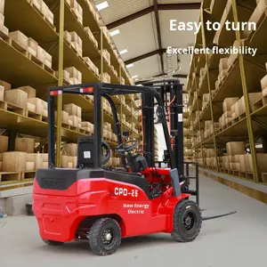 รถยกไฟฟ้าสี่ล้อซิงชา รุ่นใหม่ 2 ตัน สำหรับใช้งานในฟาร์ม รับประกัน 1 ปี ความยาวงา 1150-1800 มม. - Product Image 1