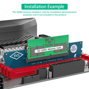 Адаптер-карта для подключения оперативной памяти ноутбука к настольному ПК (U-DIMM), тестер памяти, конвертер DDR5 в DDR5 U-DIMM - Product Image 6