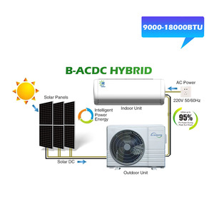 Aire Acondicionado ACDC de 12000 BTU, Conexión a Red, Energía Solar Fotovoltaica, Ahorro de Energía, Alta Temperatura, Control por Aplicación, Solo Frío, KF-35GWACDCB - Product Image 4