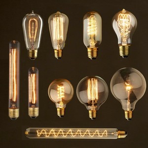 Bóng đèn <span class=keywords><strong>LED</strong></span> Edison trang trí kiểu cổ điển, thiết kế tròn màu hổ phách trong suốt, kiểu dáng <span class=keywords><strong>G125</strong></span> <span class=keywords><strong>E27</strong></span> tùy chỉnh - Product Image 2
