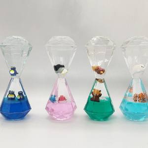 Minuterie d'huile liquide personnalisée en gros Soulagement du stress Minuterie de <span class=keywords><strong>sablier</strong></span> à bulles de mouvement liquide Gouttes en <span class=keywords><strong>spirale</strong></span> sensorielles Minuterie de mouvement liquide - Product Image 4