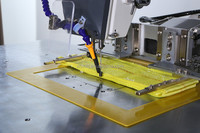 HUAMEI nouveau style de machine à coudre à une aiguille à lit plat programmable à usage intensif avec sangle de levage noyau de cordes comprenant un moteur