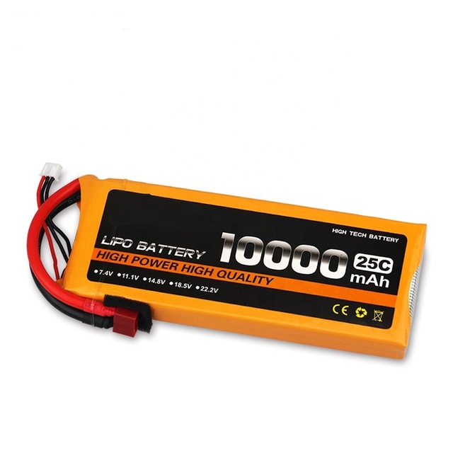 2s 3s 4s 5s 6s 12s Rechargeable Drone Batteries 7.4v 11.1v 14.8v 18.5v 22.2v 25c 50c 10000mah Lipo Battery for Drones