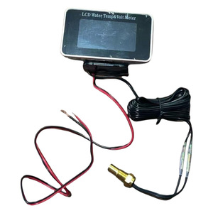 Water Temp Gauge 12V 24V <b>Square</b> Dual LCD Meter For Automobile Truck Engineering Vehicle Retrofit Upgrade - Product Image 2