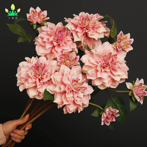 Fiori di seta artificiale dalia fiore a stelo lungo adatto per la decorazione di nozze mazzi decorazioni per la casa arredamento per la casa - Product Image 5