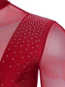 Haut de danse latine pour hommes, t-shirt, chemisier pour ballet, chacha, tango, costumes de scène, vêtements de performance, vêtements d'entraînement de danse - Product Image 5