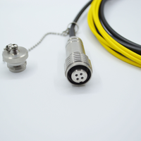 Connecteur étanche IP67 ODC-F prise industrielle à fibre optique à 4 broches et connecteur de câble de soudage