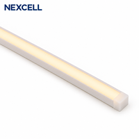 Bande LED NEXCELL Silicone U-Line Light 0606 3000K 24V NEON FLEX 6x6mm IP65 pour éclairage d'armoires
