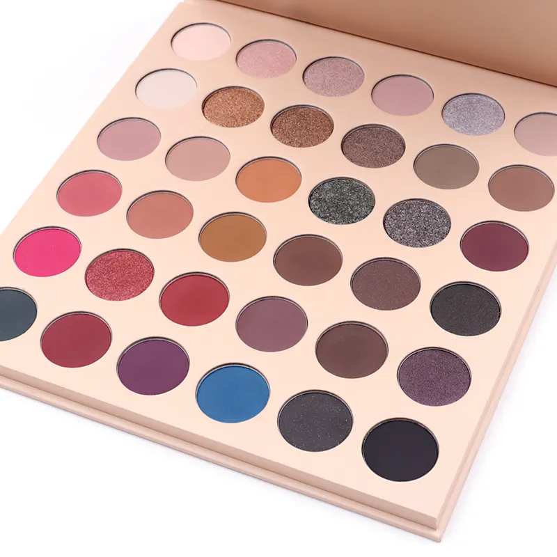 Nama Kustom 36 Warna Eyeshadow Palette Diy Makeup Eyeshadow Profesional Tahan Lama