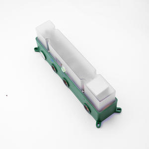 Disixindi Ensemble de douche avec corps de robinet mélangeur encastré tout en cuivre, affichage numérique intelligent, modes de pulvérisation doux et pluie - Product Image 2