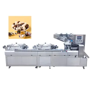 Einstell geschwindigkeit mit drei Servomotoren Automatische Candy Premade Bag Packing Machine