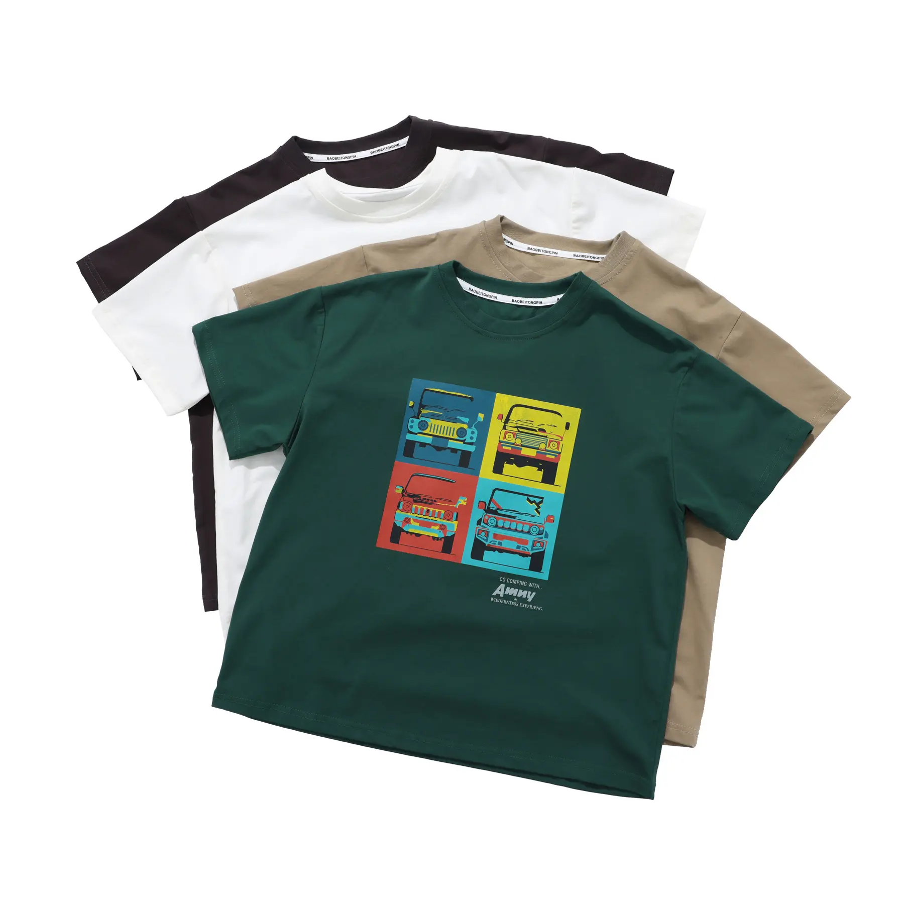 2-12 anni t-shirt in cotone per bambini polo con stampa per bambini top estivi a manica corta abbigliamento per neonati