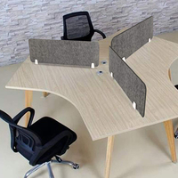 Panneaux de séparation acoustiques en polyester pour insonorisation aquatique Panneaux de séparation acoustiques PET à absorption acoustique Cabines de bureau acoustiques