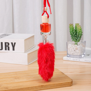 Luxury Hanging Tassel Car Air Freshener 8ml Glass Essential Oil <b>Diffuser</b> <b>Bottle</b> Perfume Pendant Rearview Mirror Aromatherapy - Product Image 1