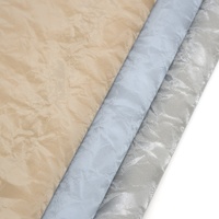 Nouveau tissu en cuir PU souple de 1,0 mm avec dos en feutre, texture de soie chinoise, cuir artificiel pour sac à main