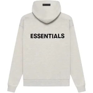 Wholesale High quality 380Gsm designer Brand Essentials Double Line 100% Cotton Pullover Sweatshirts Oversized Hoodie Unisex