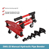 Nueva Máquina Dobladora de Tubos Hidráulica, Herramienta Hidráulica Manual para Acero y Hierro de 10 mm, Dobladora de Tubos Manual con Mandril