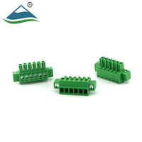 Borniers enfichables connecteurs électriques avec douille à vis à bride, pas de 3.81mm