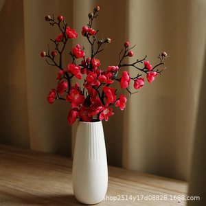 Ensemble de branches de fleurs de prunier et de fleurs de pêcher 30cm-100cm, fleurs artificielles en soie pour la décoration du salon - Product Image 3