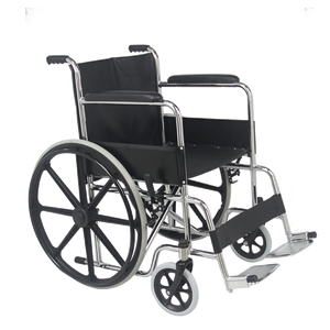 Fauteuil roulant pliant De base à vendre, fauteuil roulant standard Offre Spéciale Sillas De Ruedas, fauteuil roulant orthopédique en acier manuel - Product Image 1
