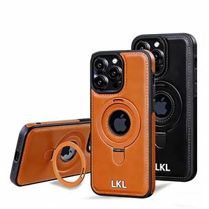 Coque de téléphone en silicone premium avec support intégré – Housse de protection gaufrée style professionnel pour iPhone séries 12-17 - Product Image 1