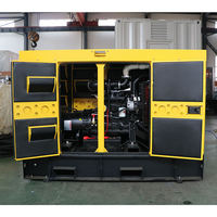 Générateur diesel portable silencieux refroidi par eau 50 kW 62,5 kVA, démarrage par lanceur 24 V, 480 V 1800 tr/min, double tension 50/60 Hz, AVR 160 A