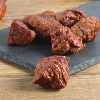 Nourriture artificielle factice, steak, simulation de viande, faux blocs de bœuf, cubes de bœuf cuit, modèles