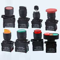 Pulsante in Plastica Momentaneo o a Ritenuta IP64/IP65 10A Pulsanti di Arresto di Emergenza 22mm per Dispositivi Elettronici