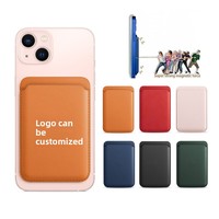 Casing ponsel kulit PU Magnet kuat magnetis trendi tempat kartu Organizer dompet untuk iPhone Magsafe