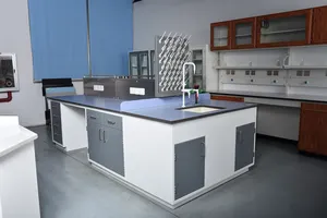 OEM banco di laboratorio workstation metallo laboratorio armadi case e controsoffitti in acciaio laboratorio mobili banco da lavoro