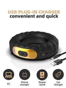 Atraso Penis Anéis Masturbação para o Homem Choque Vibração Próstata Massageador Sem Fio Penis Manga Coelho Clitóris Vibradores - Product Image 5