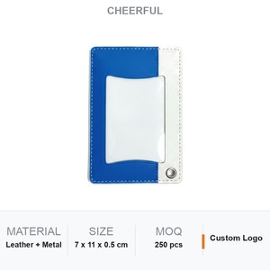 Tarjetero Clásico de Cuero PU Azul con Soporte para Teléfono, Logotipo Personalizado, Regalo Corporativo - Product Image 6