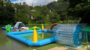नई डिजाइन <span class=keywords><strong>Inflatable</strong></span> Zorbs पानी रोलर्स, बच्चों और वयस्कों के लिए मज़ा रोलर गेंद का खेल - Product Image 2