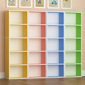 멜라민 저렴한 핫 셀링 <span class=keywords><strong>4</strong></span> 계층 코너 북 홈 코너 사용을위한 흰색 선반 유닛 - Product Image 6