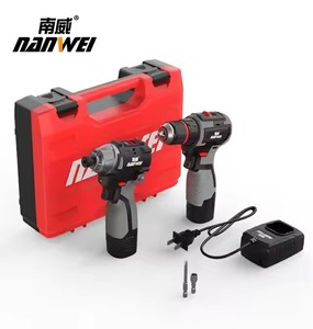 NANWEI Kit d'outils électriques sans fil, perceuse-visseuse, clé à main, boîte à outils, outils NW-N-21 Mini - Product Image 2