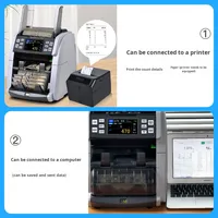 Weirong 6070pro Compteur de devises de qualité bancaire CIS Reconnaissance d'image Totalisateur de billets de banque mixtes 800 Pcs/Min Vertical Un demi trieur