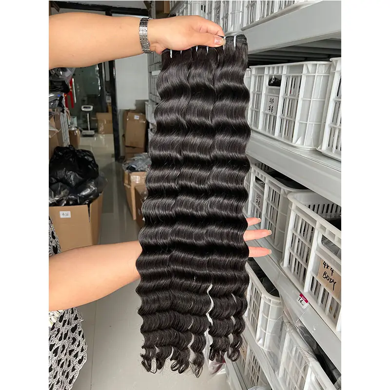 Drop Shipping Human Hair Bundles Virgin Cuticle Aligned Raw Brazilian Hair 100 Remy Loose Deep Wave human Hair Extension Vendors