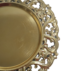 Assiettes rondes jetables en PP de 13 pouces pour mariage, option logo personnalisé, non toxiques, écologiques, design solide, luxe, durables - Product Image 5
