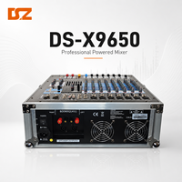 Console de mixage audio professionnelle DSZ DS-X9650 à 24 canaux, 16 DSP, 30 W, avec entrées USB et XLR, 2x SpeakON, 2x sorties principales XLR