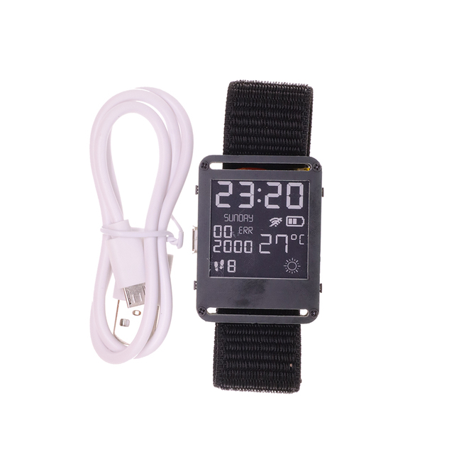 Hot Sales ESP32 Smart Watch ESP32 E-Watch WIFI Bluetooth Programmable Watch E-Paper Watch With Open Source Hardware and