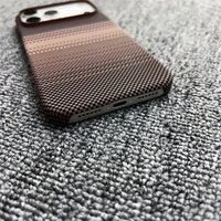 Nouvelle coque de téléphone magnétique en fibre de carbone à motif pour iPhone Air 17 Pro Max 16 Plus 15 14 13, coques en carbone orange