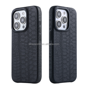 फोन के लिए असली चमड़े के फोन मामले में असली चमड़े के फोन मामले में चुंबकीय फोन केस 15 16 17 प्रो मैक्स केस - Product Image 3