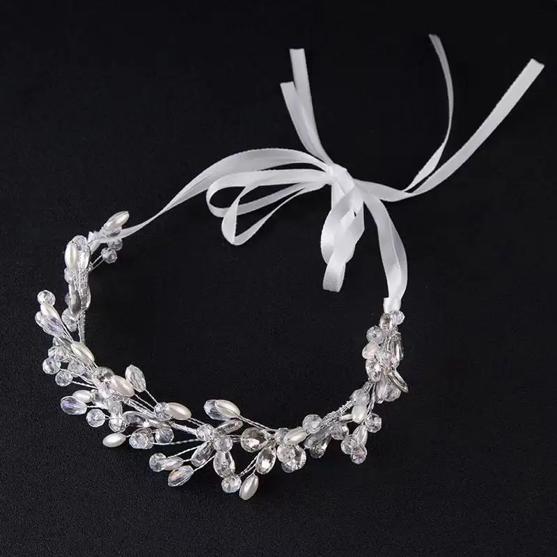 Elegante fascia di perle per le donne di alta qualità per ragazze copricapo da sposa accessori per capelli per bambini fascia per adulti copricapo