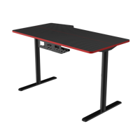 LOCTEK NOUVEAU Bureau d'ordinateur de jeu électrique moderne et économique à un moteur avec surface texturée en fibre de carbone GET157-12060-2P