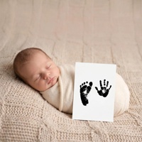 Kit de 3 empreintes de mains et de pieds de bébé sans encre, cartes de jalons de développement pour bébé, kit d'empreintes de pieds de bébé, cadeau souvenir pour nouveau-né