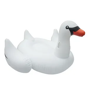 Eco-friendly PVC 190 inflável grande cisne piscina flutuador